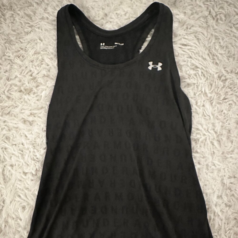 Under Armour Women's Dark Grey Racerback Tank - Size Small